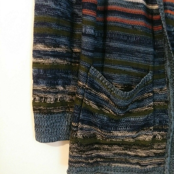 ONEHART Juniors acrylic multi-color knit Cardigan - Picture 4 of 7